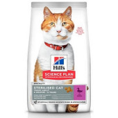 Суха храна за кастрирани котки от 6 месеца до 6 години -Hill''s Science Plan Sterilised Cat Young Adult с патица